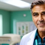 조지 클루니 출연작 - **Prompt 1: Charismatic ER Doctor**
    "A portrait of a young George Clooney, in his prime as a doc...