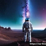 인터스텔라와 테넷 비교 - **Interstellar-inspired Cosmic Hope and Solitude**
    A wide-angle, cinematic shot depicting a lone...